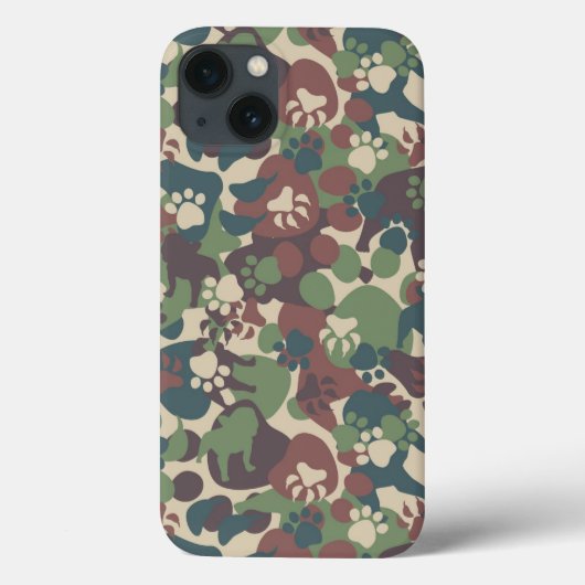 Dog Camouflage Pattern Case-Mate iPhone Hülle (Rückseite)