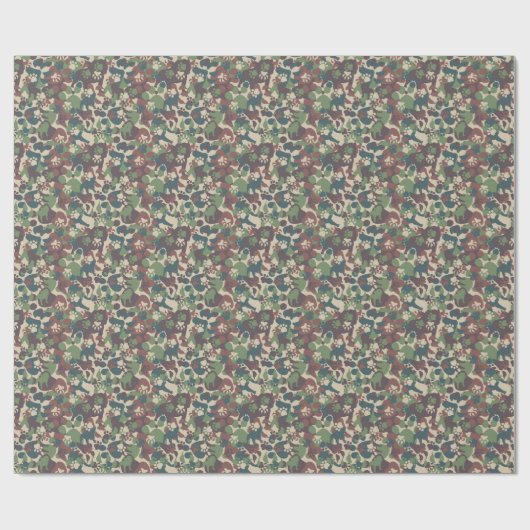 Dog Camouflage Pattern Geschenkpapier (Flach)
