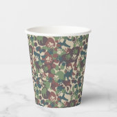 Dog Camouflage Pattern Pappbecher (Vorderseite)
