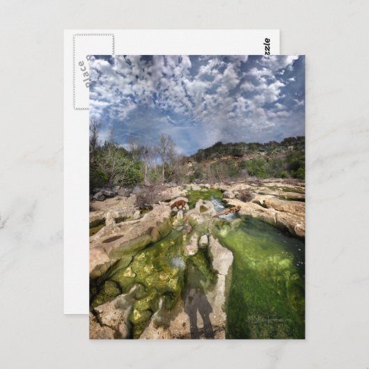 Dog Campbell's Hole Flats Barton Creek Austin Texa Postkarte (Vorne/Hinten)