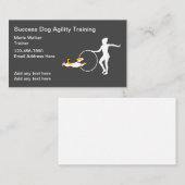 Dog Canine Agility Training Visitenkarte (Vorne/Hinten)