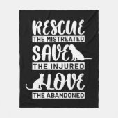 Dog Cat Fleecedecke (Vorderseite)