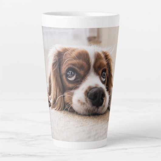 Dog Cat Foto Geschenk Milchtasse (Vorderseite)