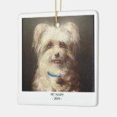 Dog Cat Foto Haustier Memorial Geschenk Portrait W Keramikornament (Links)