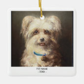 Dog Cat Foto Haustier Memorial Geschenk Portrait W Keramikornament (Vorderseite)