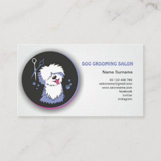 Dog & Cat Grooming Business Card. Pet Groomer. Visitenkarte