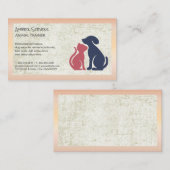 Dog Cat Icon | Tierpflege Visitenkarte (Vorne/Hinten)