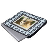 Dog Cat Liebe Paw Print Custom Foto Laptopschutzhülle (Vorne Knopf)