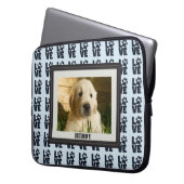 Dog Cat Liebe Paw Print Custom Foto Laptopschutzhülle (Vorderseite Links)