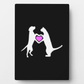 Dog Cat Love Fotoplatte (Vorderseite)