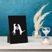 Dog Cat Love Fotoplatte (Seite)