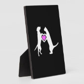 Dog Cat Love Fotoplatte (Seite)