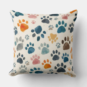 Dog & Cat Paw Print Kissen
