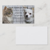 Dog Cat Pet Grooming Salon Visitenkarte (Vorne/Hinten)