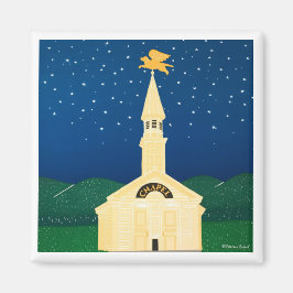 Dog Chapel Magnet-Stephen Huneck Magnet