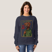 Dog Character with Iconic Movie Quote Sweatshirt (Vorne ganz)