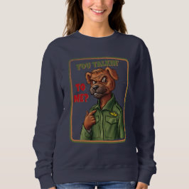 Dog Character with Iconic Movie Quote Sweatshirt
