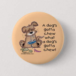 Dog Chews Shoes Button
