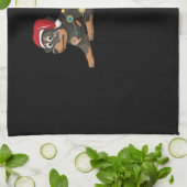 Dog Christmas Classic T-Shirt_1 Geschirrtuch (Gefaltet)