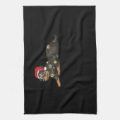 Dog Christmas Classic T-Shirt_1 Geschirrtuch (Vertikal)