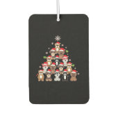 Dog Christmas Classic T-Shirt Autolufterfrischer (Vorderseite)