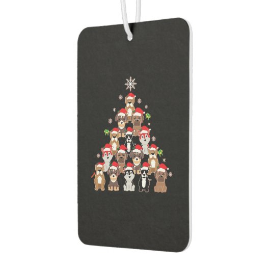 Dog Christmas Classic T-Shirt Autolufterfrischer (Links)