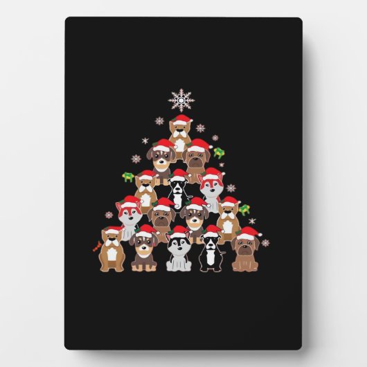 Dog Christmas Classic T-Shirt Fotoplatte (Vorderseite)