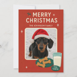 Dog Christmas Cookie Christmas Card  Feiertagskarte