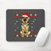 Dog Christmas, German Shepherd Christmas Lights Ug Mousepad (Mit Mouse)