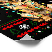 Dog Christmas, German Shepherd Christmas Lights Ug Poster (Ecke)