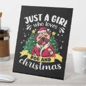 Dog Christmas - Just a Girl who Loves Dog and Chri Sockelschild (In Situ)