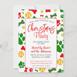 Dog Christmas Pawty Holiday Party Einladung