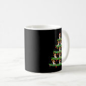 Dog Christmas Tree, Beagle Puppy Holiday Design Fo Kaffeetasse (VorderseiteRechts)