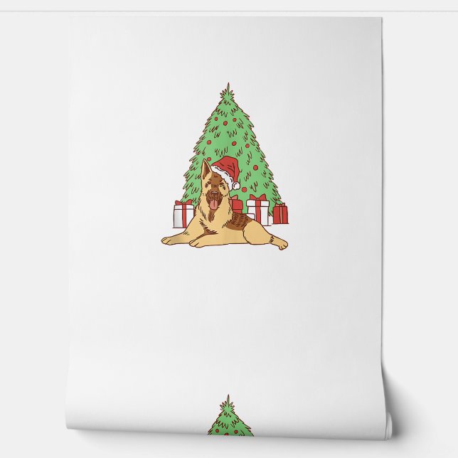 Dog Christmas Tree - Funny Christmas Tapete (Abrollen)