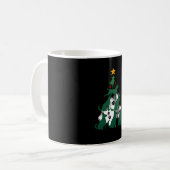 Dog Christmas Tree Shirt - Dog Christmas (2) Kaffeetasse (Vorderseite Links)