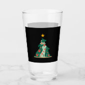 Dog Christmas Tree Shirt - Dog Christmas (3) Glas (Vorderseite)
