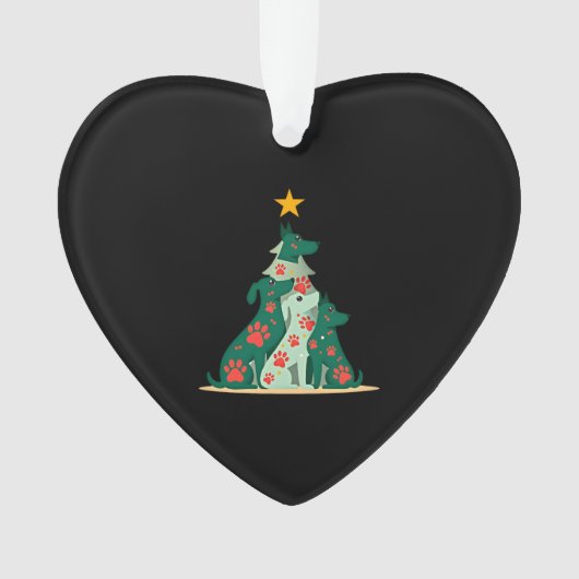 Dog Christmas Tree Shirt - Dog Christmas (3) Ornament (Vorderseite)
