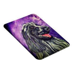 Dog Cocker Spanel Blue Roan bemalt Magnet