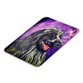 Dog Cocker Spanel Blue Roan bemalt Magnet (Linke Seite)