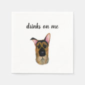 Dog Cocktail Napkins Serviette (Vorderseite)
