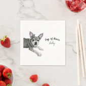 Dog Cocktail Napkins Serviette (Beispiel)