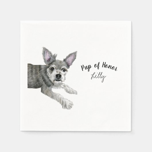 Dog Cocktail Napkins Serviette (Vorderseite)