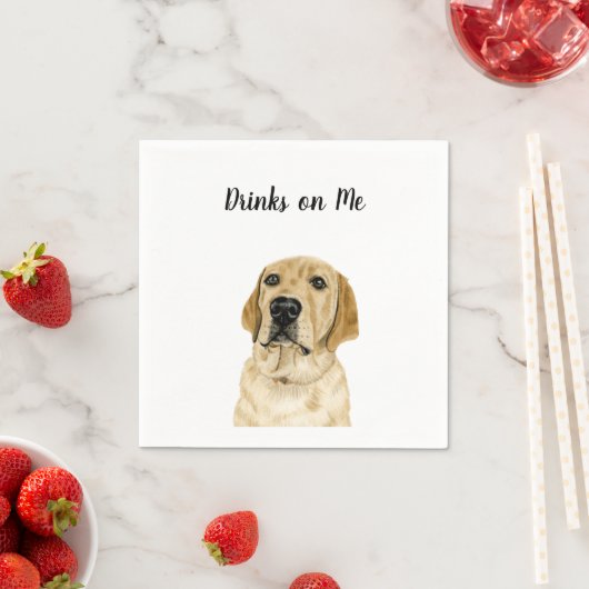 Dog Cocktail Napkins Serviette (Beispiel)