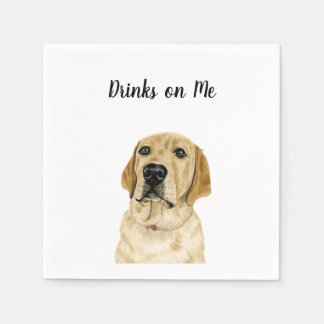 Dog Cocktail Napkins Serviette