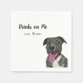 Dog Cocktail Napkins Serviette (Vorderseite)