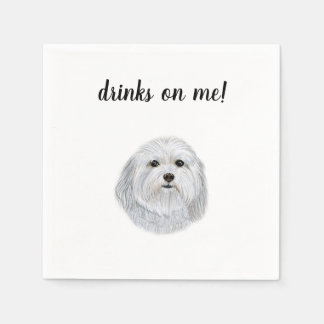 Dog Cocktail Napkins Serviette