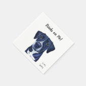 Dog Cocktail Napkins Serviette (Ecke)