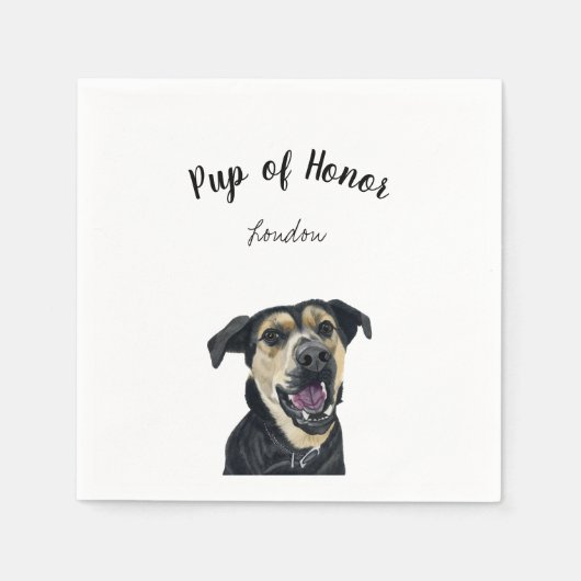 Dog Cocktail Napkins Serviette (Vorderseite)