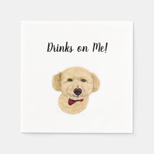 Dog Cocktail Napkins Serviette (Vorderseite)