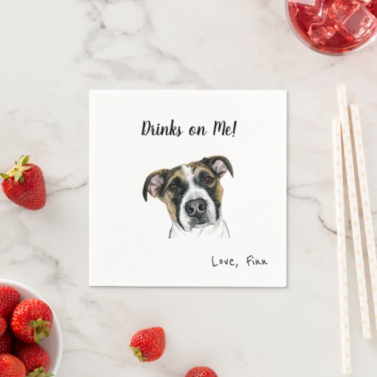 Dog Cocktail Napkins Serviette (Beispiel)